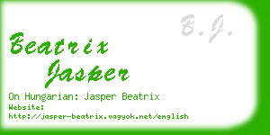 beatrix jasper business card